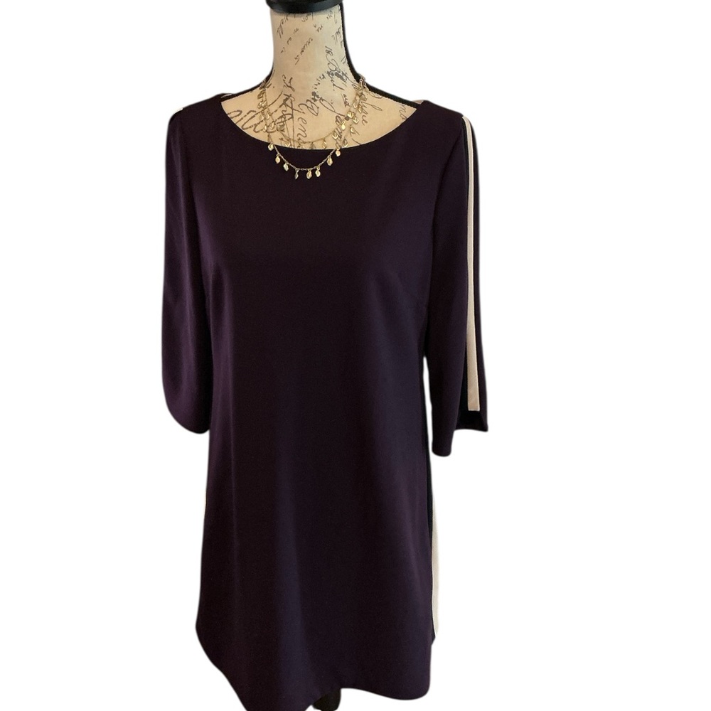 Vince Camuto Deep Purple Midi Dress